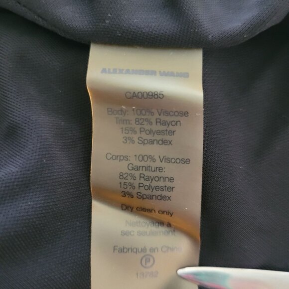 Alexander Wang Strappy Camisole Top Womens Size 0 Black Minimalist Classy - Picture 7 of 7